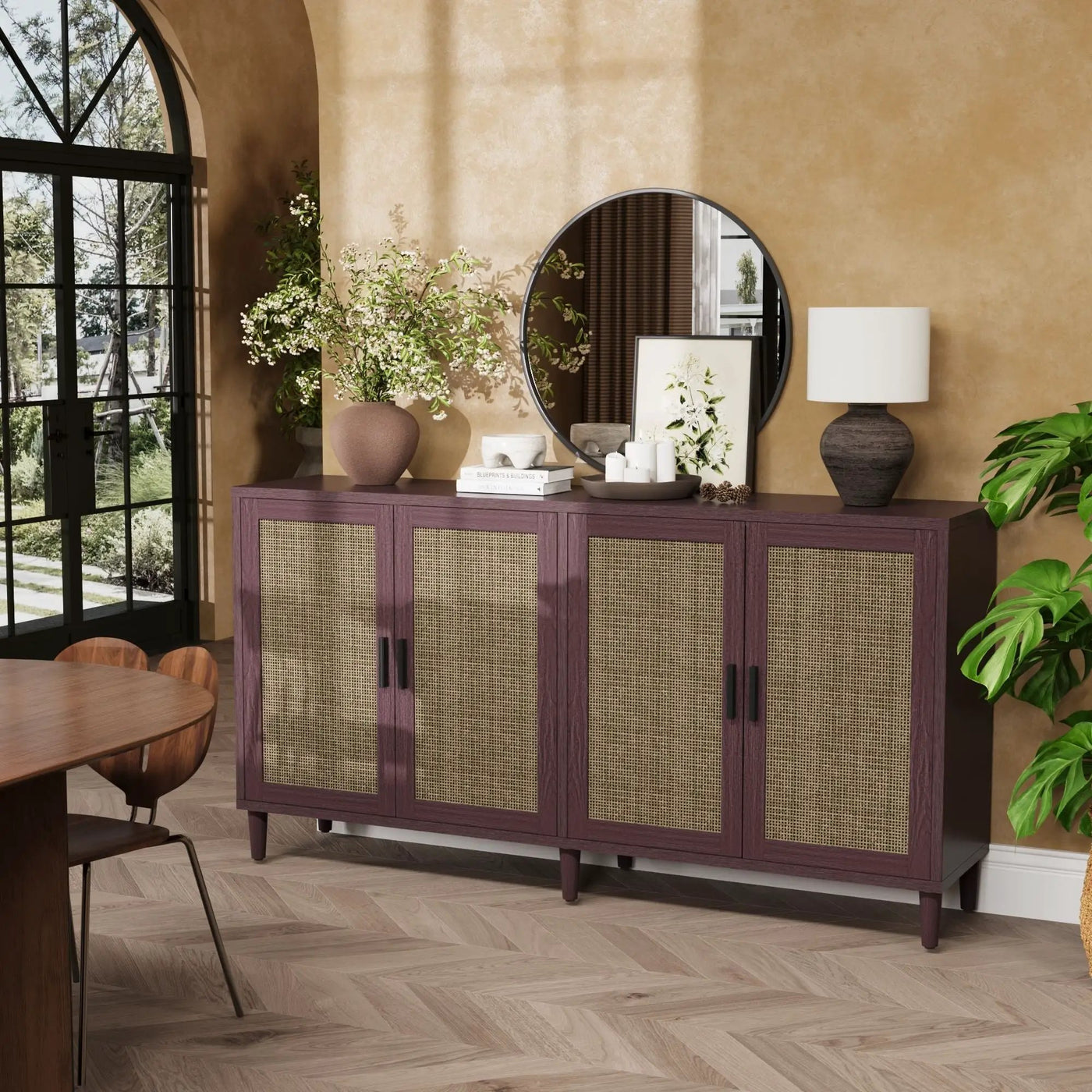 Buffet Cabinet With Adjustable Shelves For Kitchen by Unique Piece Furniture