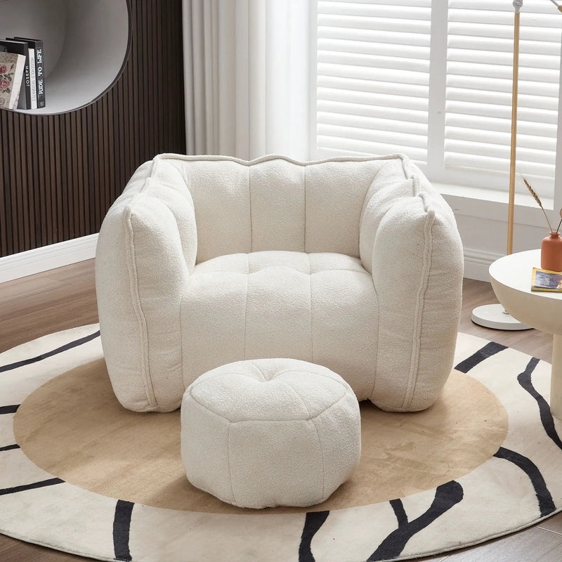 Soft Bean Bag Chair With High Resilient Foam by HouseOfZazla