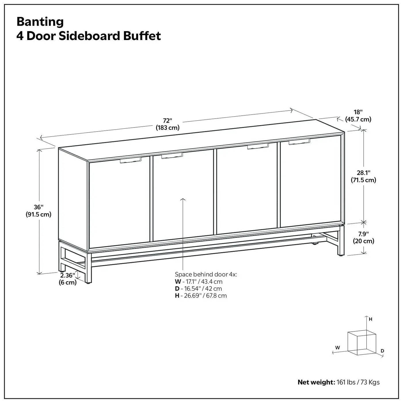 Banting - Door Sideboard Buffet by HouseOfZazla