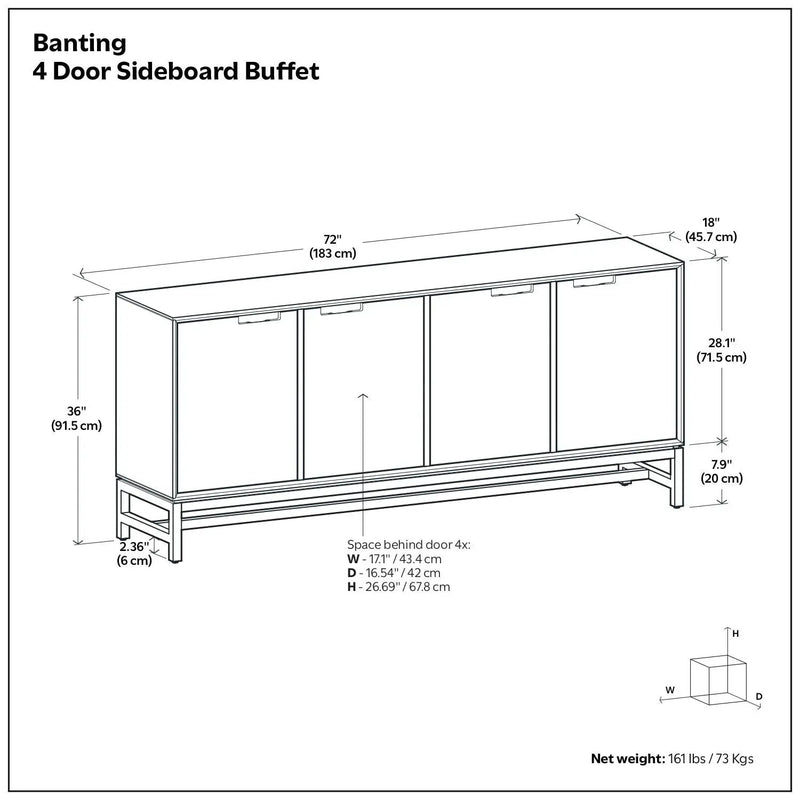 Banting - Door Sideboard Buffet by HouseOfZazla