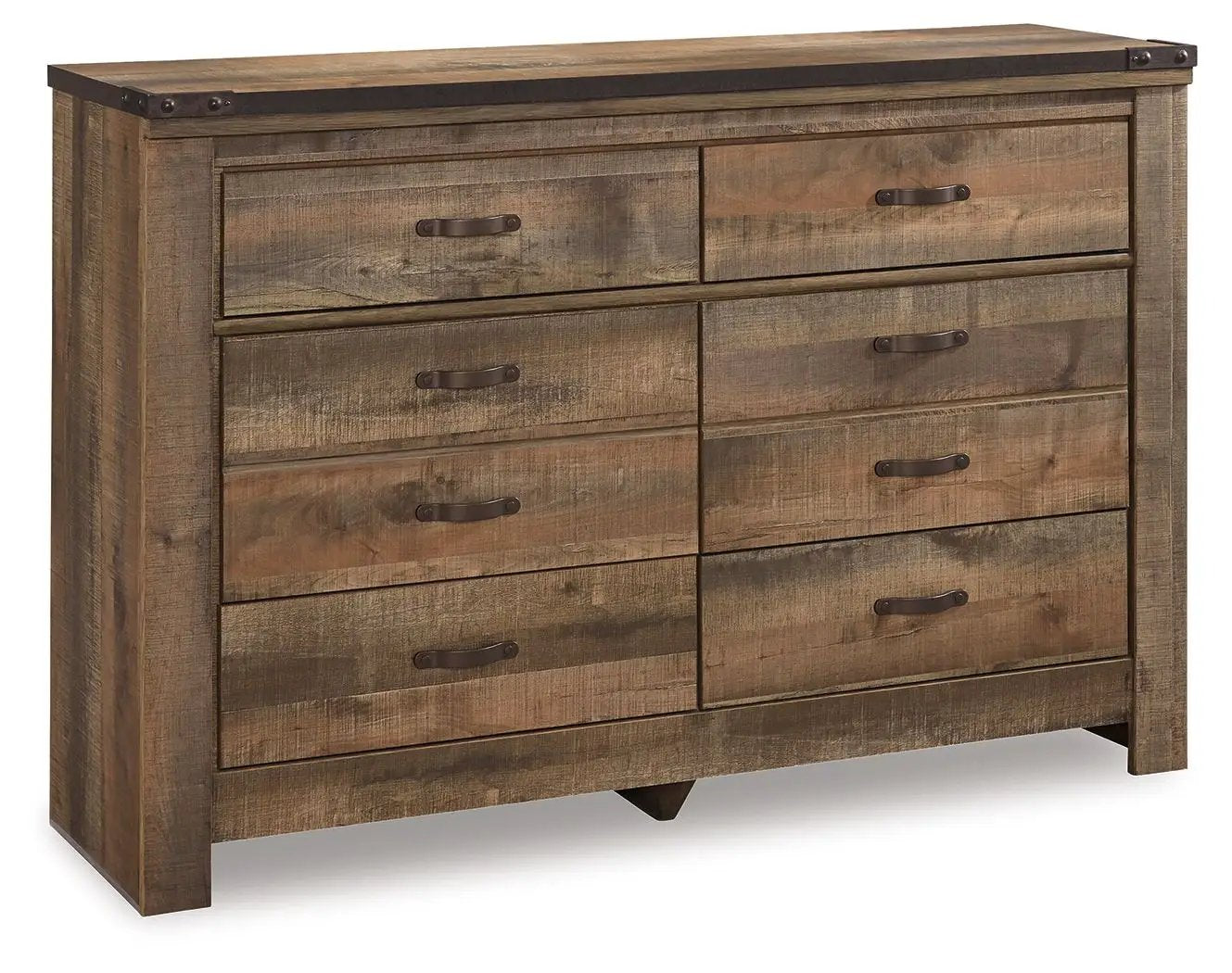 Trinell - Six Drawer Dresser - 61.34" x 15.98" x 42.99" - Brown Dark by Unique Piece Furniture