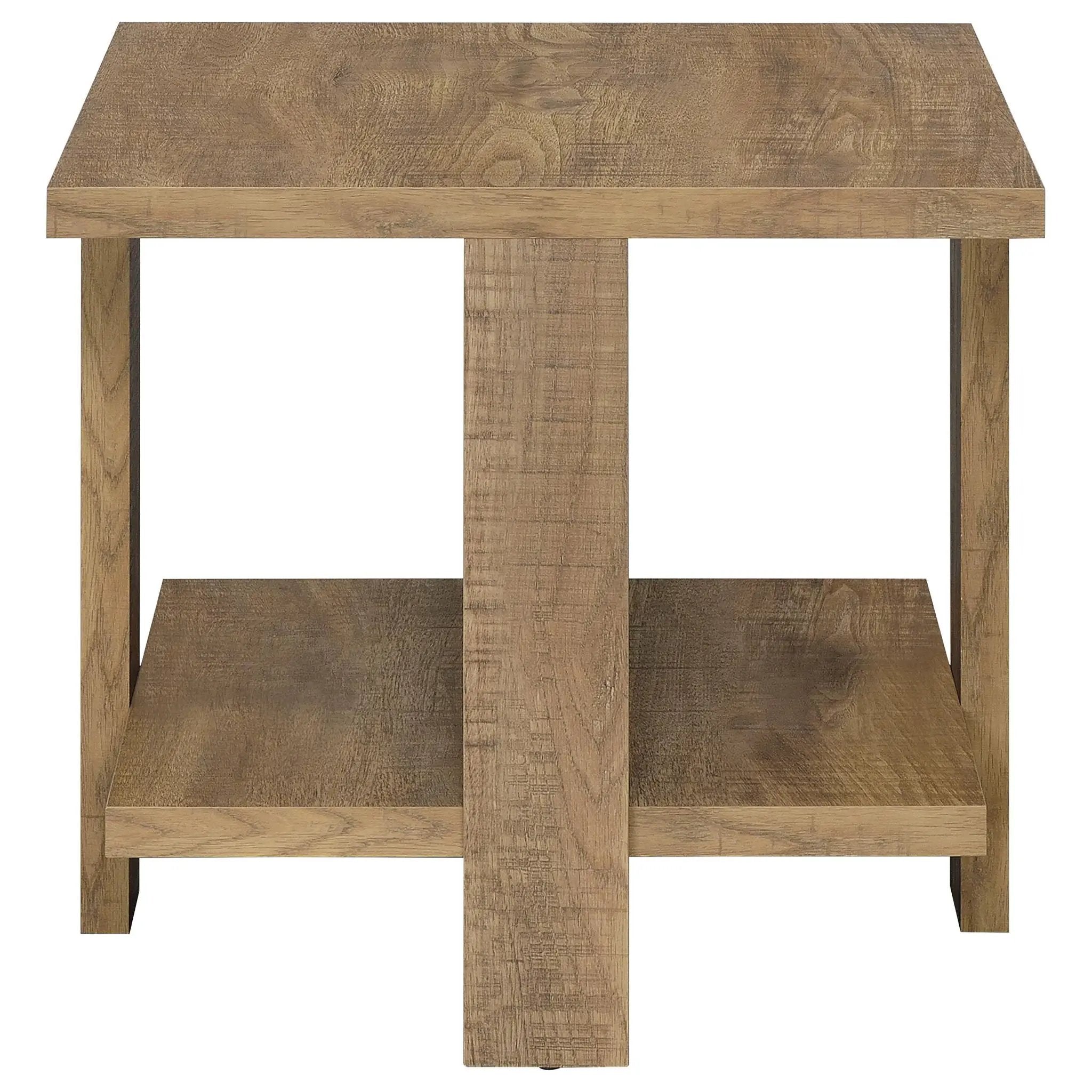 Dawn 2-piece Round Coffee and End Table Set Mango Brown by Unique Piece Furniture