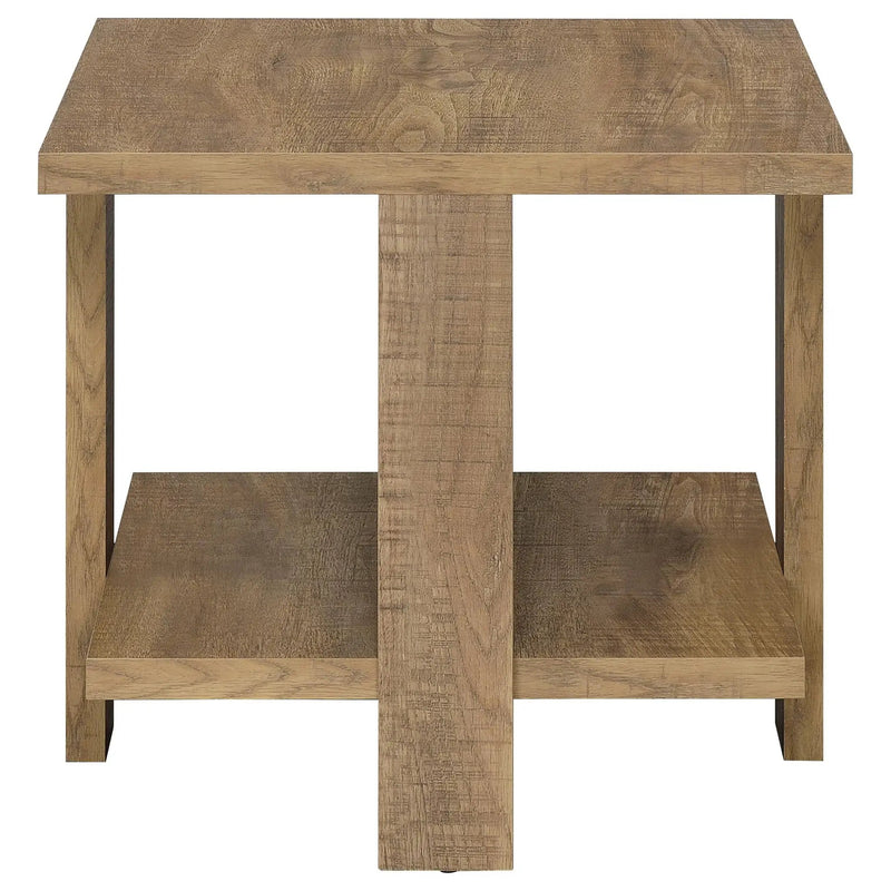 Dawn 2-piece Round Coffee and End Table Set Mango Brown by Unique Piece Furniture