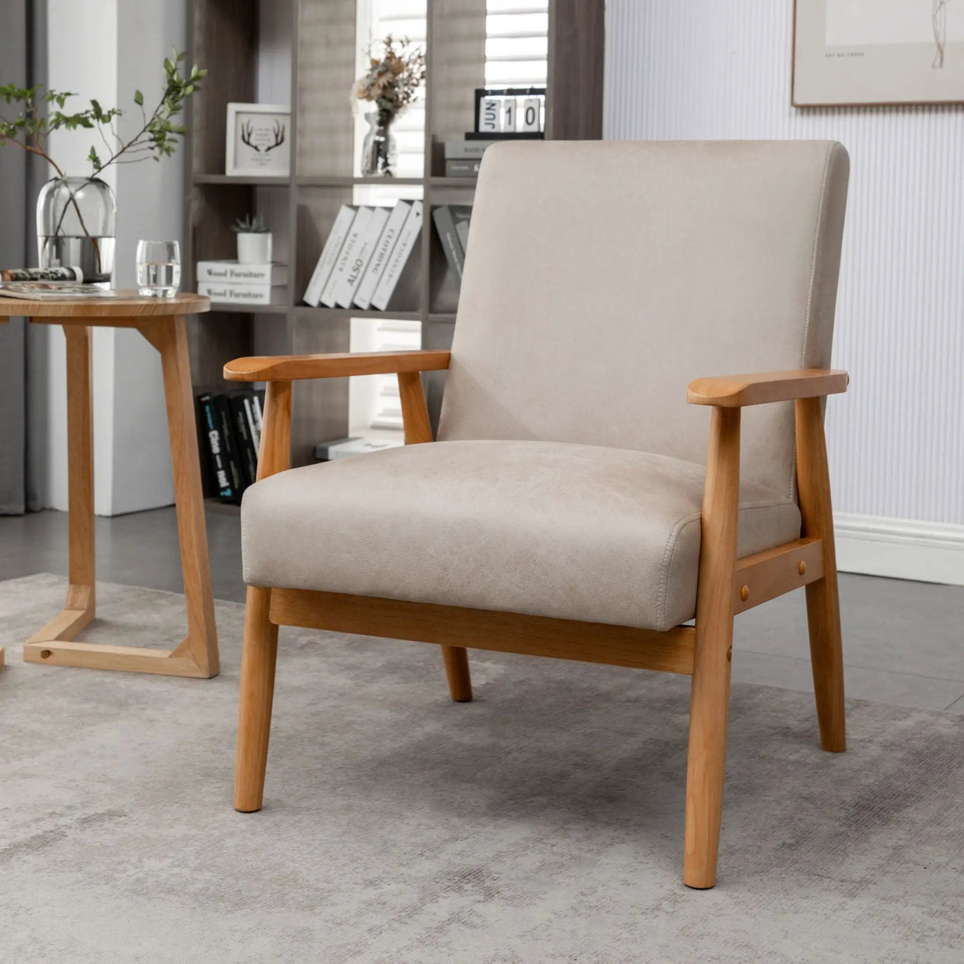 Wide Classic Mid-Century Modern Arm Chair by Unique Piece Furniture