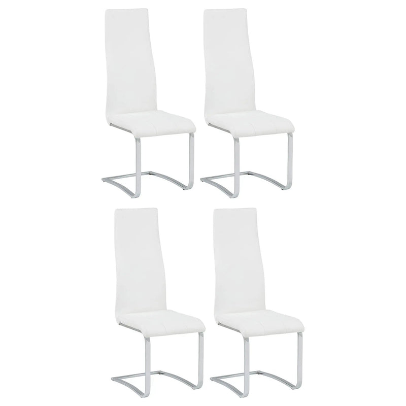 Montclair Upholstered Dining Side Chair White (Set of 4) by Unique Piece Furniture