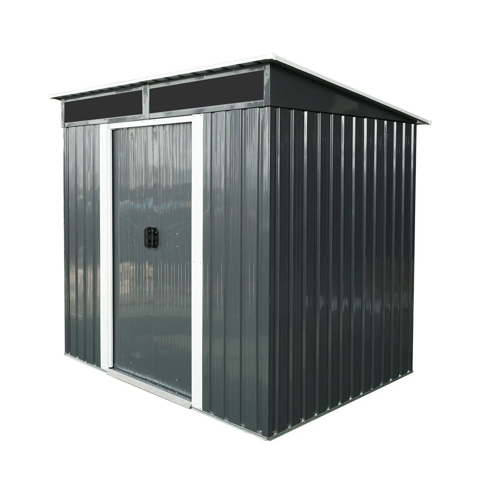 Outdoor Metal Storage Shed And Transparent Plate For Garden, Lawn by HouseOfZazla