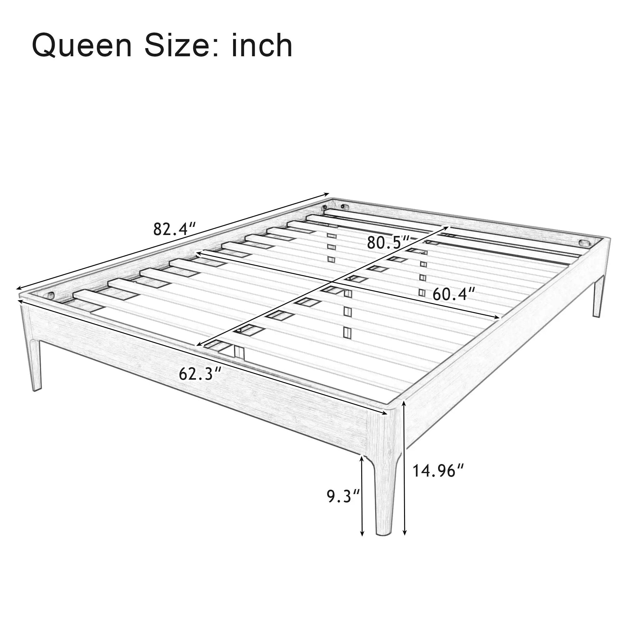 Platform Bed Frame by HouseOfZazla