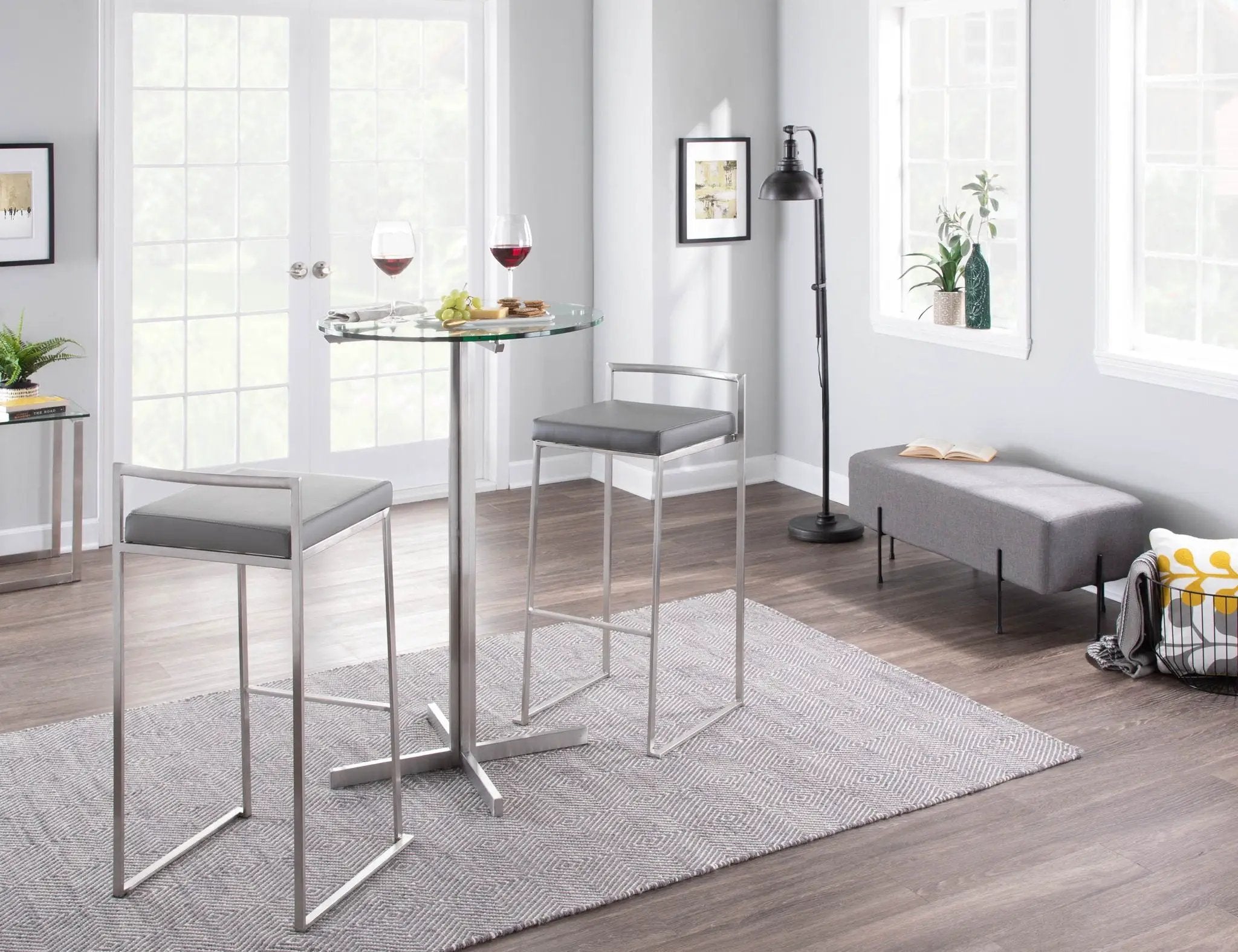Fuji - Contemporary And Elegant Design Stackable Barstool by Unique Piece Furniture