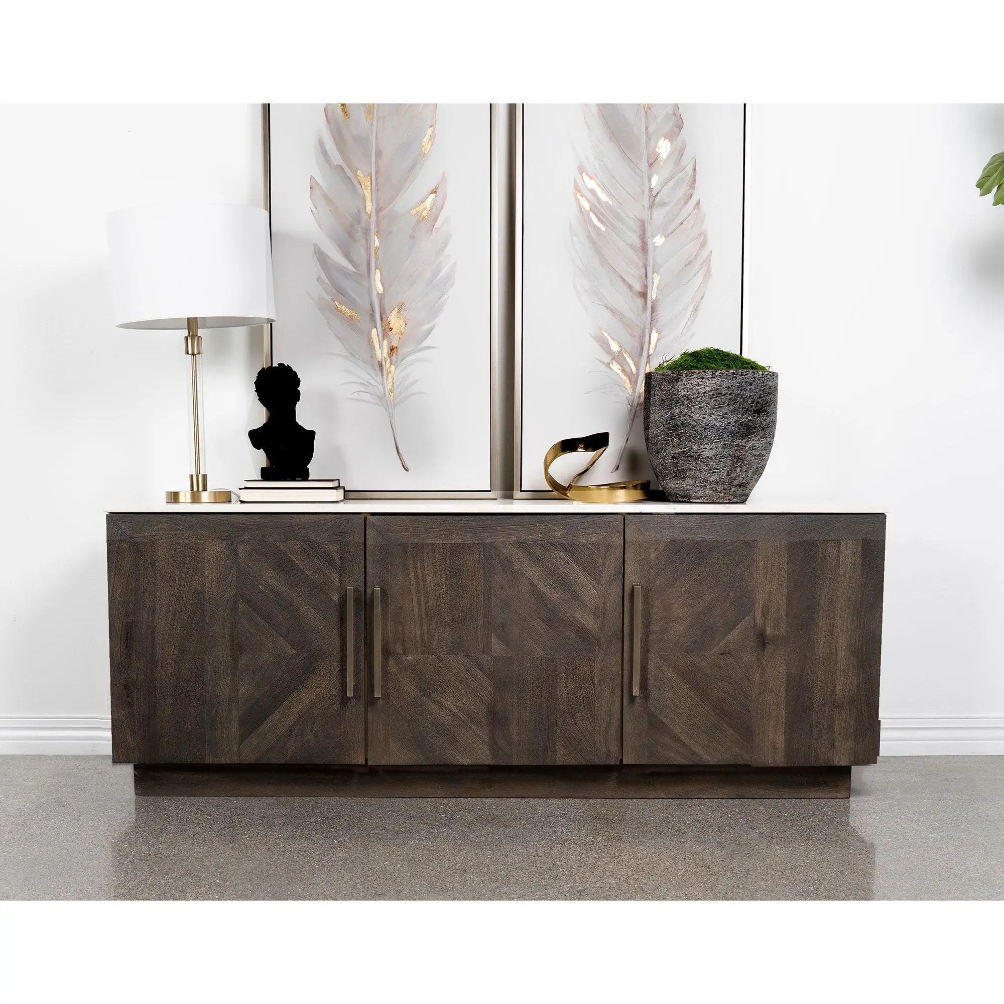 Metzger - 3 Door Sideboard Buffet - Gray