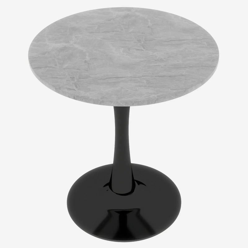 27.6-Inch Round Faux Marble Dining Table by HouseOfZazla
