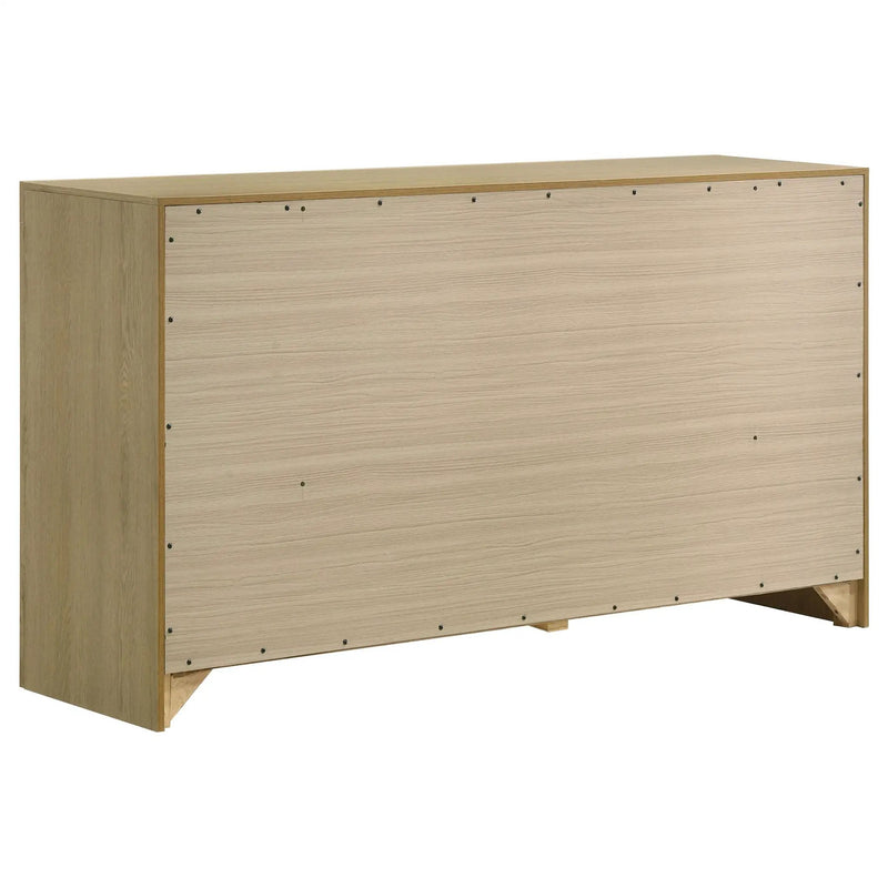 Hendricks 6-drawer Bedroom Dresser Storage Cabinet Light Oak by Unique Piece Furniture