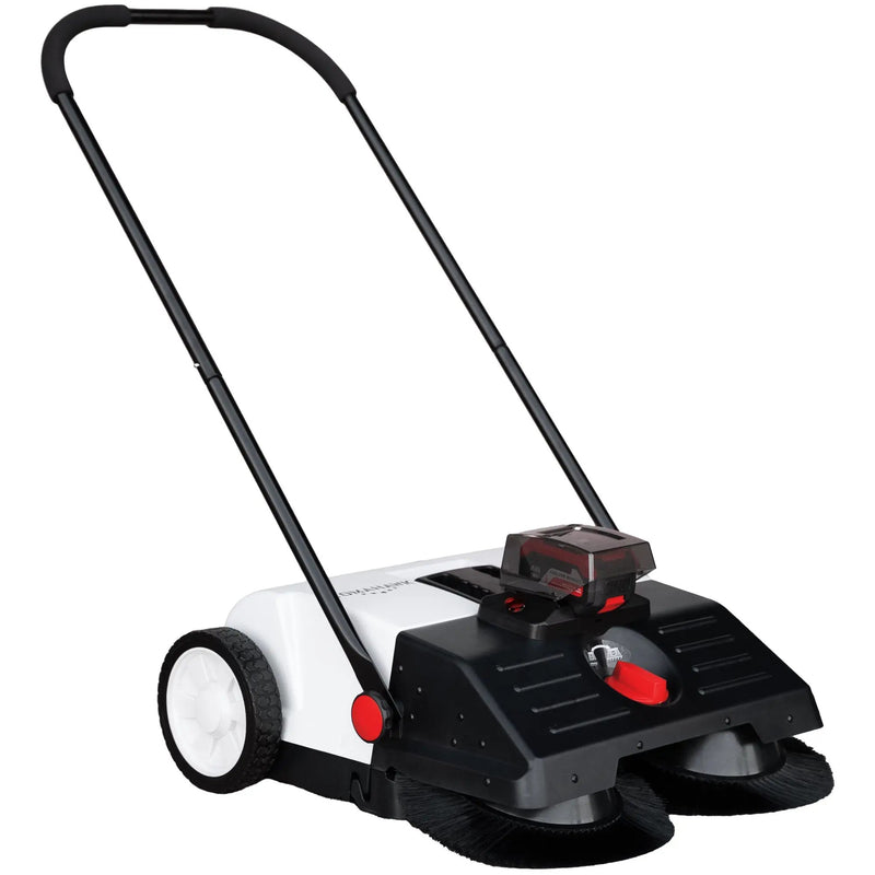 22" Battery Powered Push Sweeper With Double Brush System 18V Lithium-Ion by Tomahawk Power