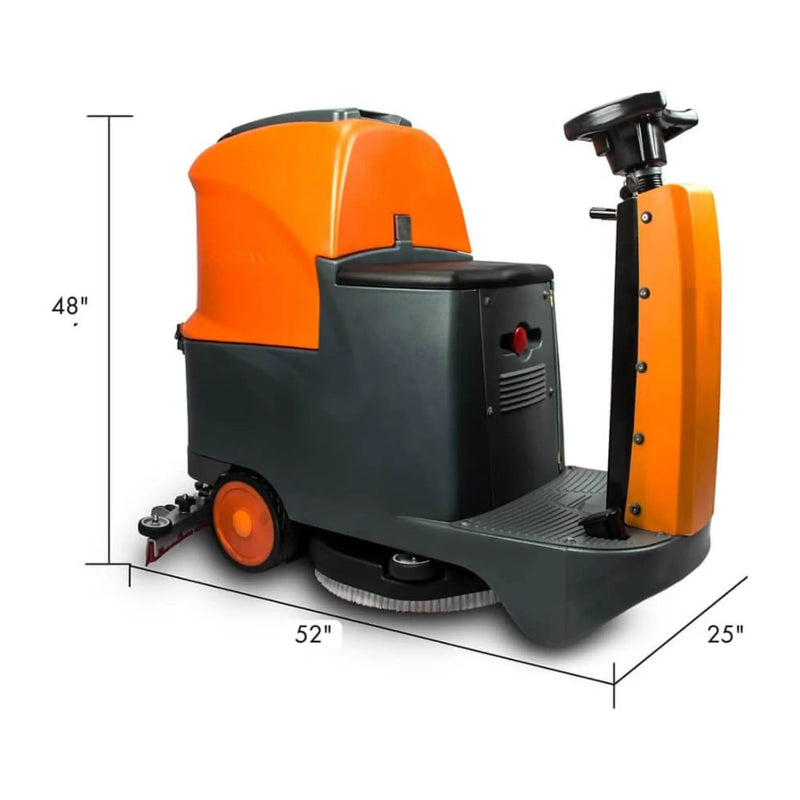 22-Inch Heavy-Duty Electric Industrial Ride-On Floor Scrubber With Dual Tanks (SAK40597) by SAKSBY WHOLESALE
