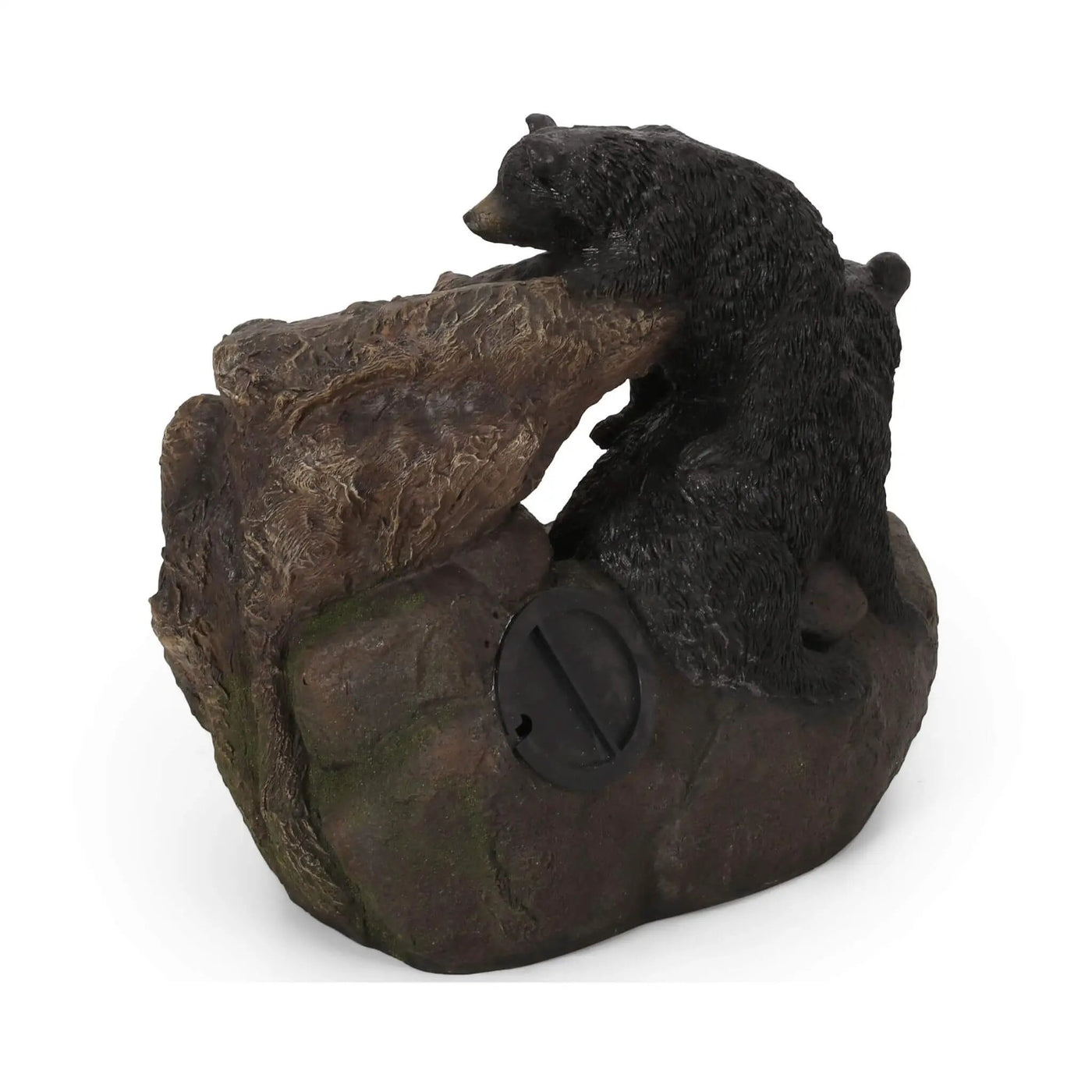 22-Inch Weather-Resistant Outdoor Bears On A Log Floor Fountain With LED Lights (SAK77651) by SAKSBY WHOLESALE