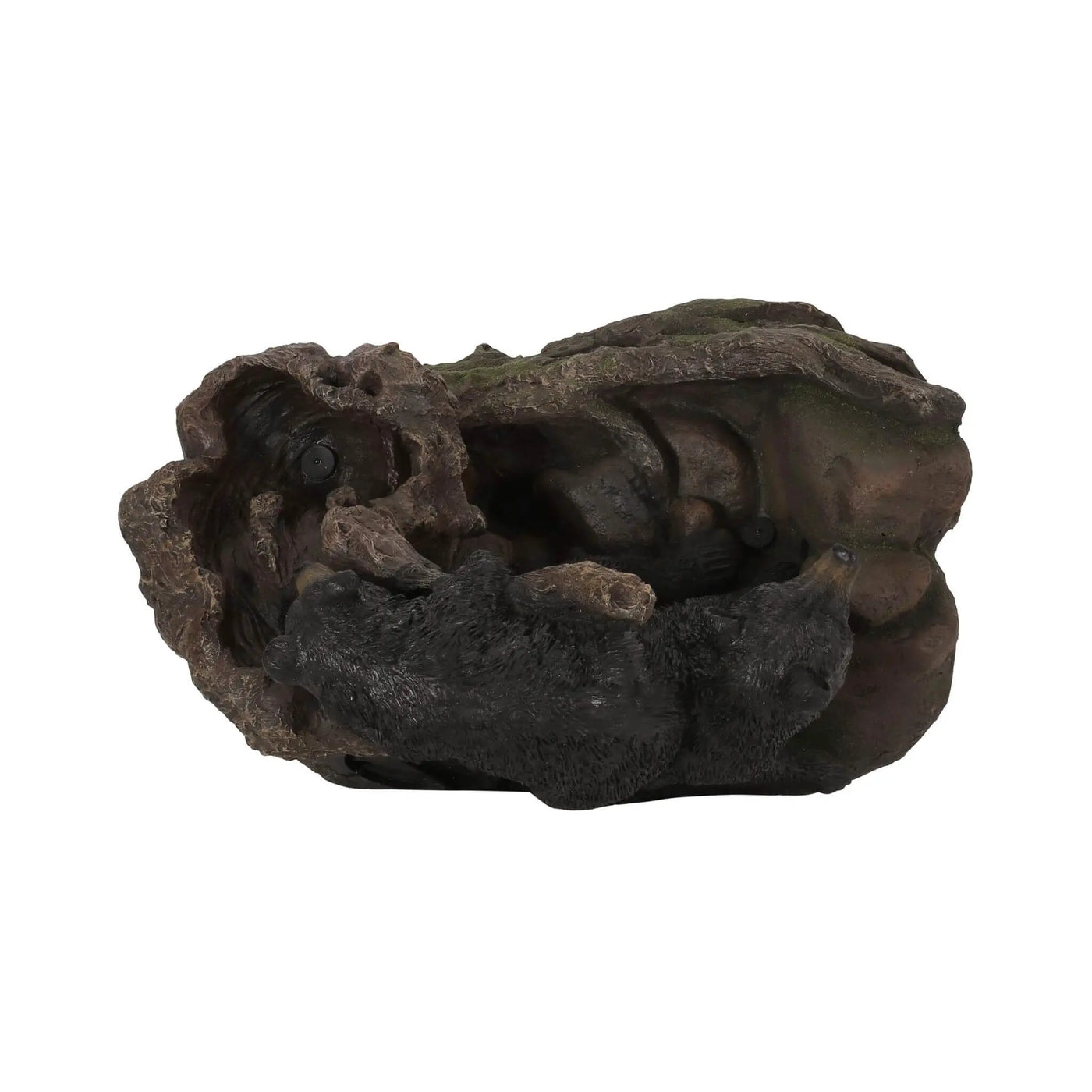 22-Inch Weather-Resistant Outdoor Bears On A Log Floor Fountain With LED Lights (SAK77651) by SAKSBY WHOLESALE