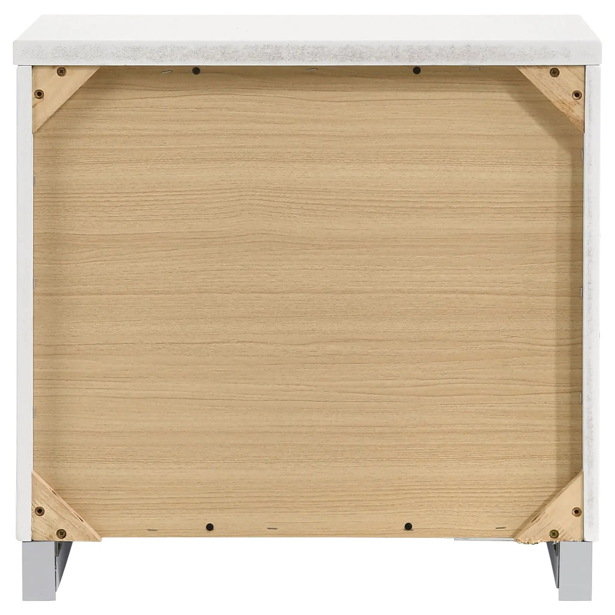 Felicity 2-drawer Nightstand White High Gloss by Unique Piece Furniture