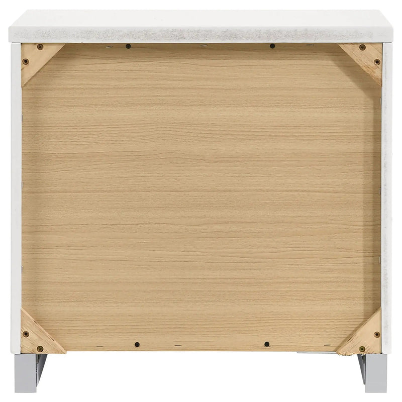 Felicity 2-drawer Nightstand White High Gloss by Unique Piece Furniture