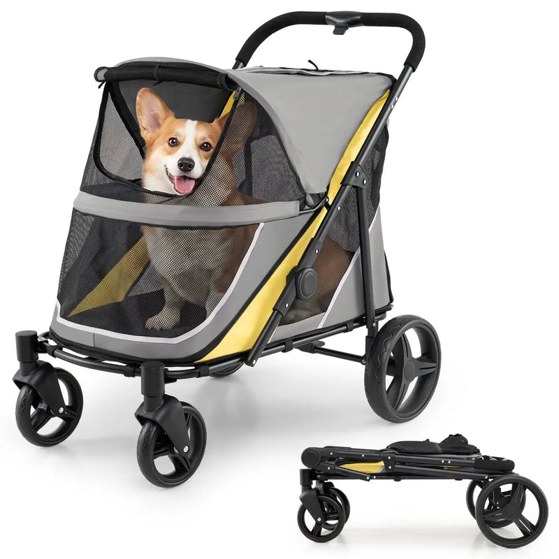 Heavy Duty Dog Stroller for Large Dogs - 220 LBS Capacity by DirectDeals