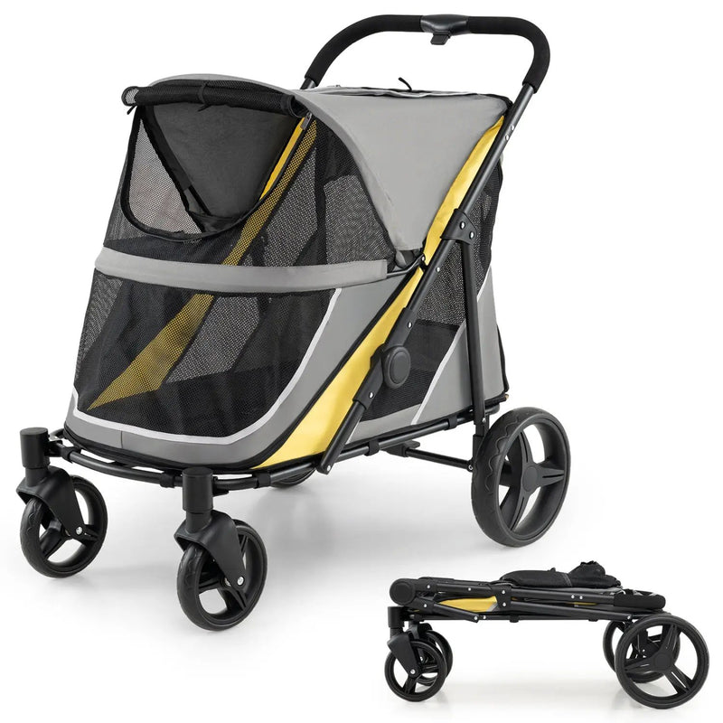 Heavy Duty Dog Stroller for Large Dogs - 220 LBS Capacity by DirectDeals