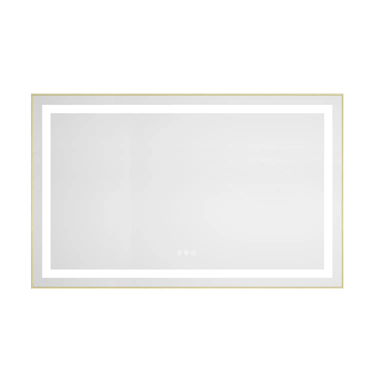 48" x 30" LED Bathroom Mirror with Front and Backlight by HouseOfZazla