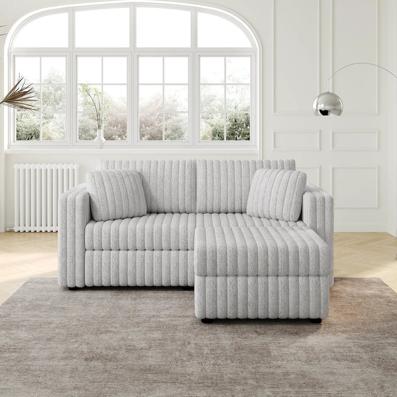75.6" Soft Modular 2-Person Sofa with Hydraulic Lift by HouseOfZazla