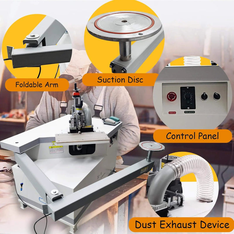 220V Curved Edge Trimming Machine With Foldable Arm (SAK60739) by SAKSBY WHOLESALE