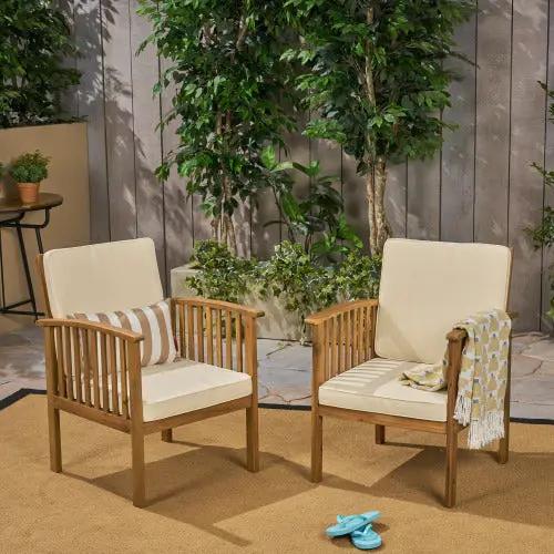 Patio Set Outdoor Acacia Wood Furniture Sets by HouseOfZazla