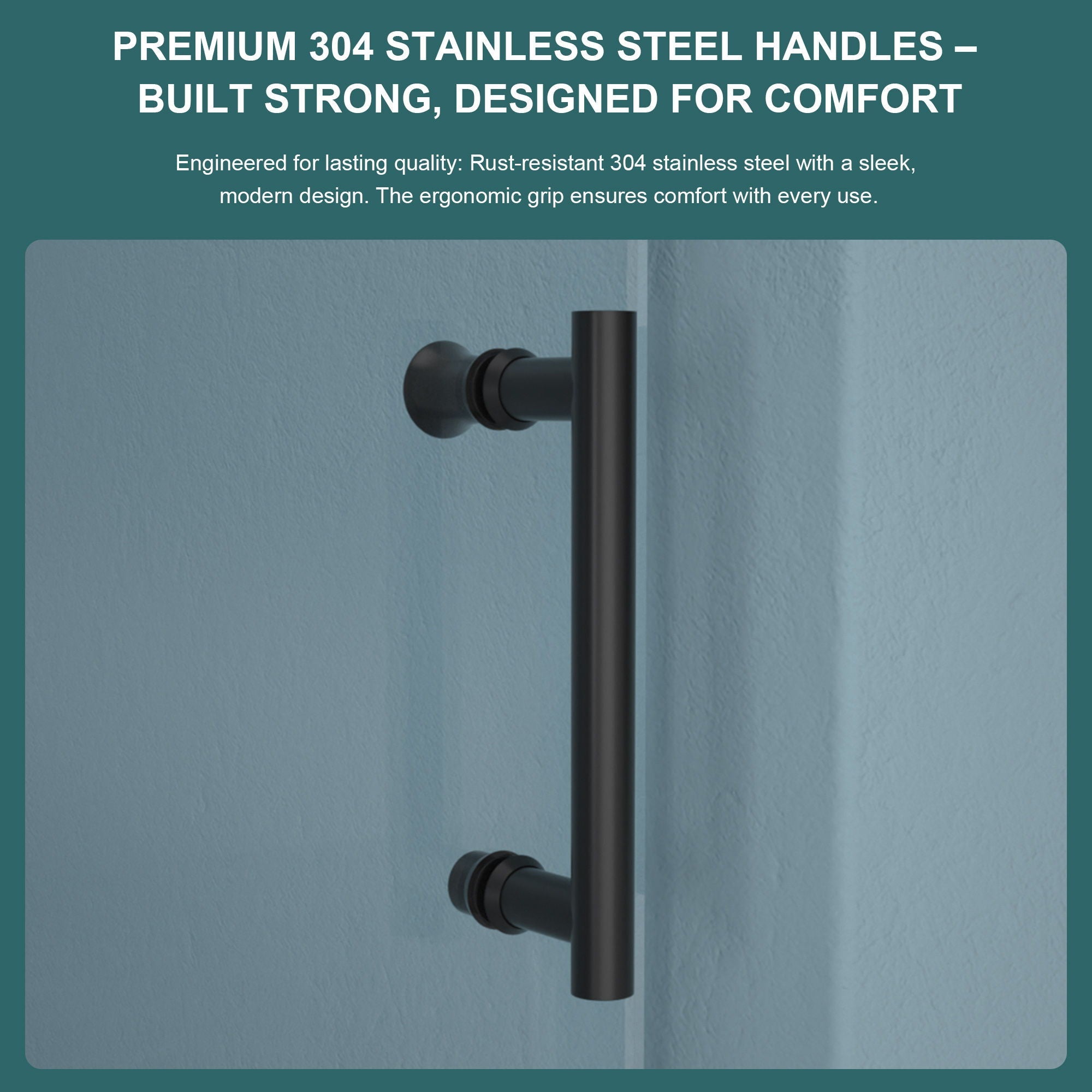 Modern Single Slide Shower Door, Tempered Glass, Stainless Steel Frame by HouseOfZazla
