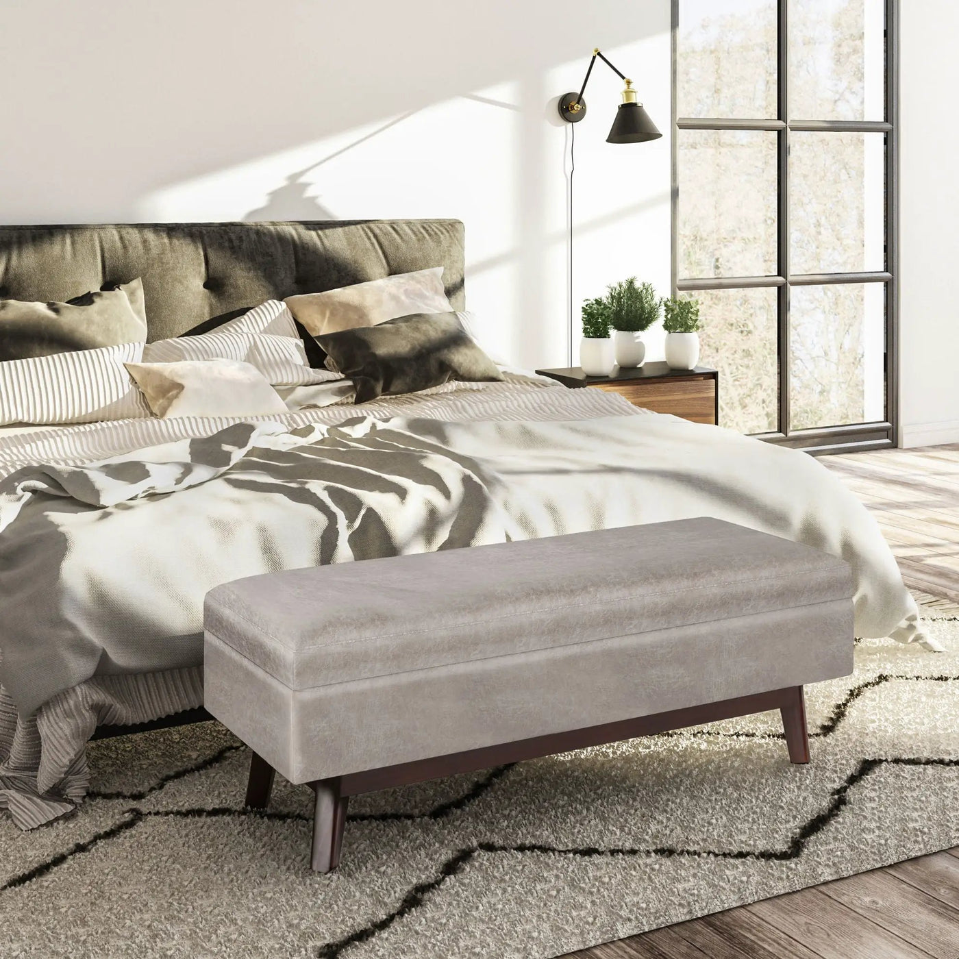Owen - Upholstered Rectangular Storage Ottoman by Unique Piece Furniture