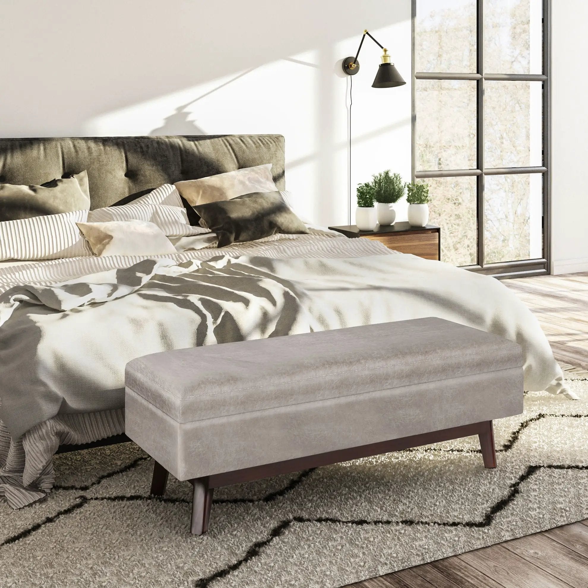 Owen - Upholstered Rectangular Storage Ottoman by Unique Piece Furniture