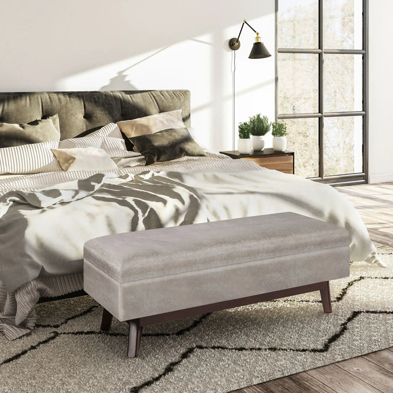 Owen - Upholstered Rectangular Storage Ottoman by HouseOfZazla