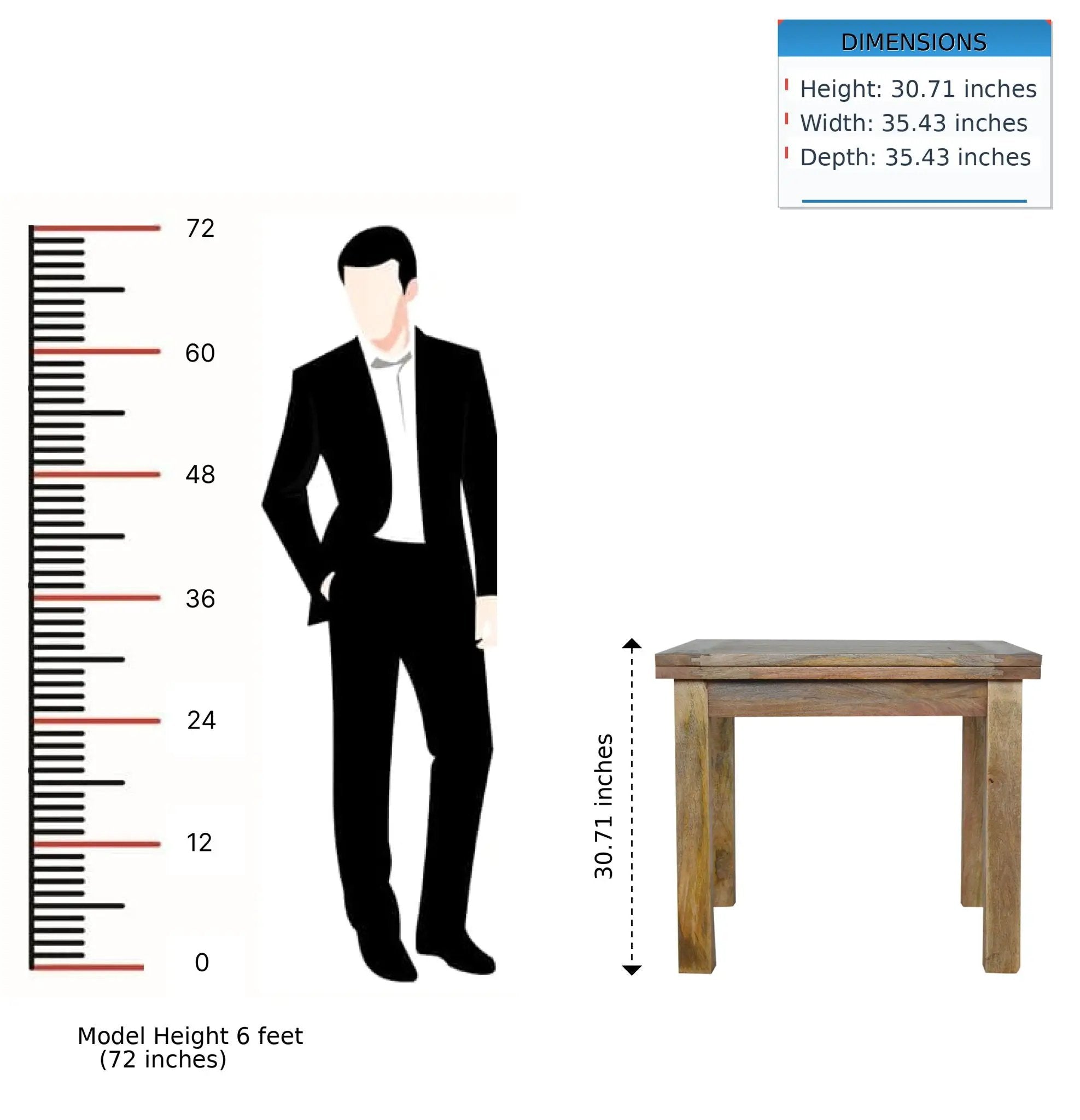 Extendable Butterfly Dining Table - Oak by HouseOfZazla
