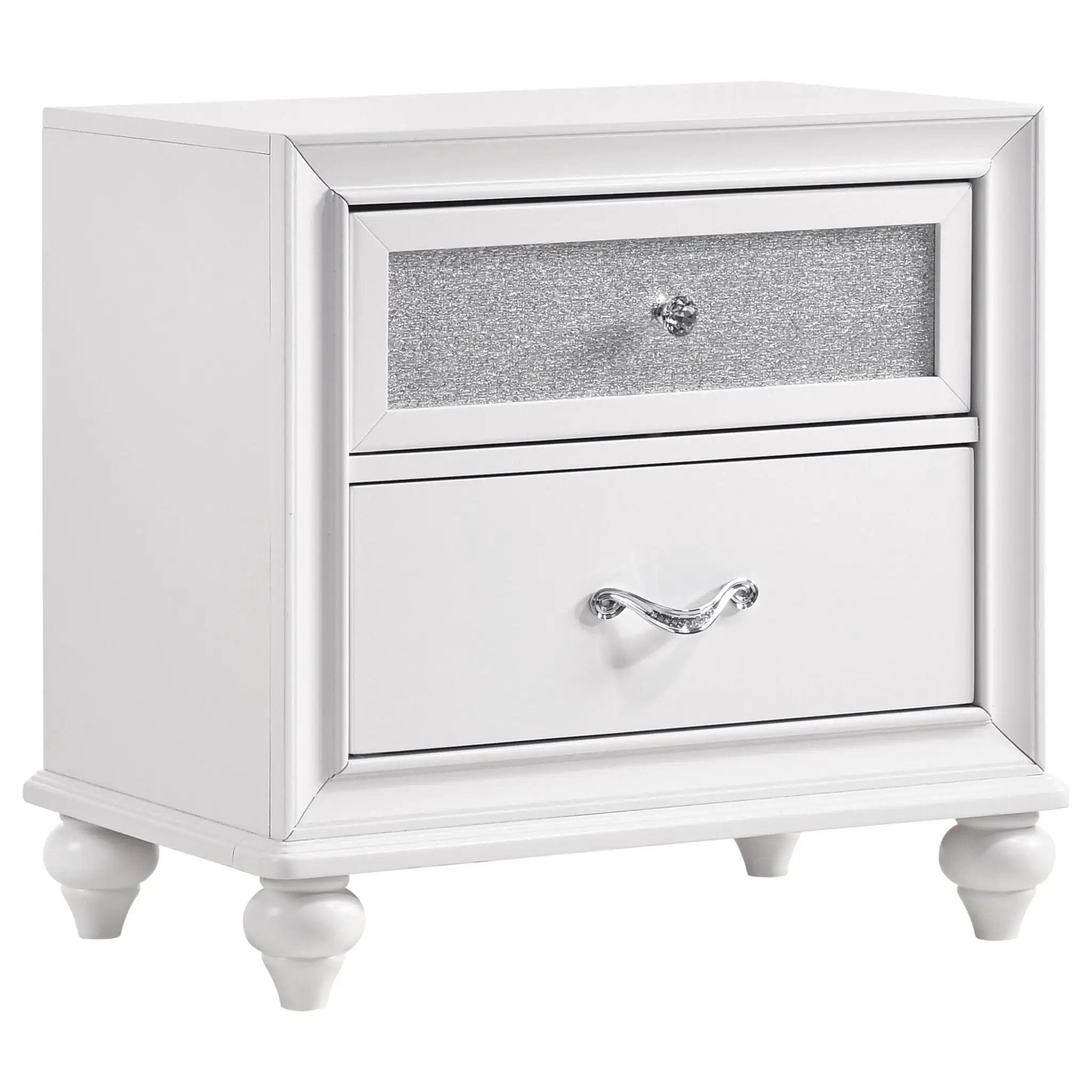 Barzini 2-drawer Nightstand White by Unique Piece Furniture