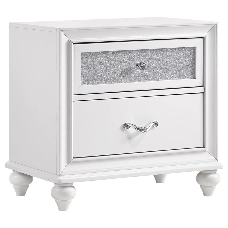 Barzini 2-drawer Nightstand White by Unique Piece Furniture