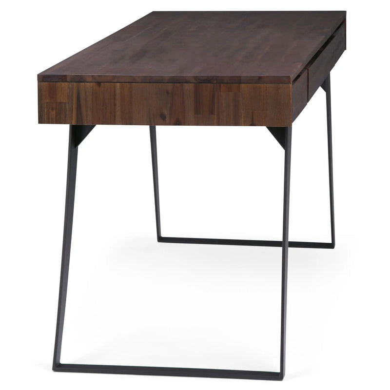 Lowry - Desk - Distressed Charcoal Brown by Unique Piece Furniture