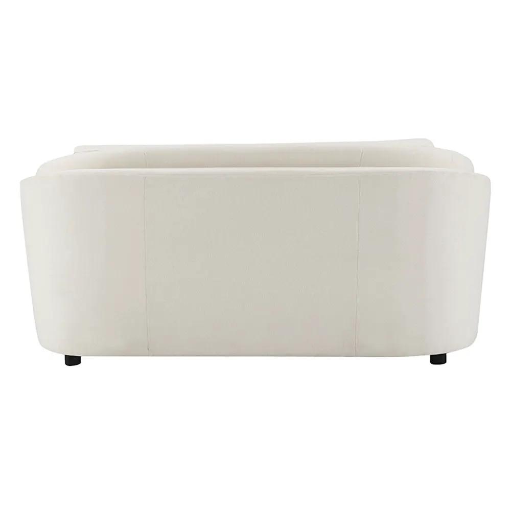 Mariko - Loveseat With 2 Pillows - Beige Linen by Unique Piece Furniture