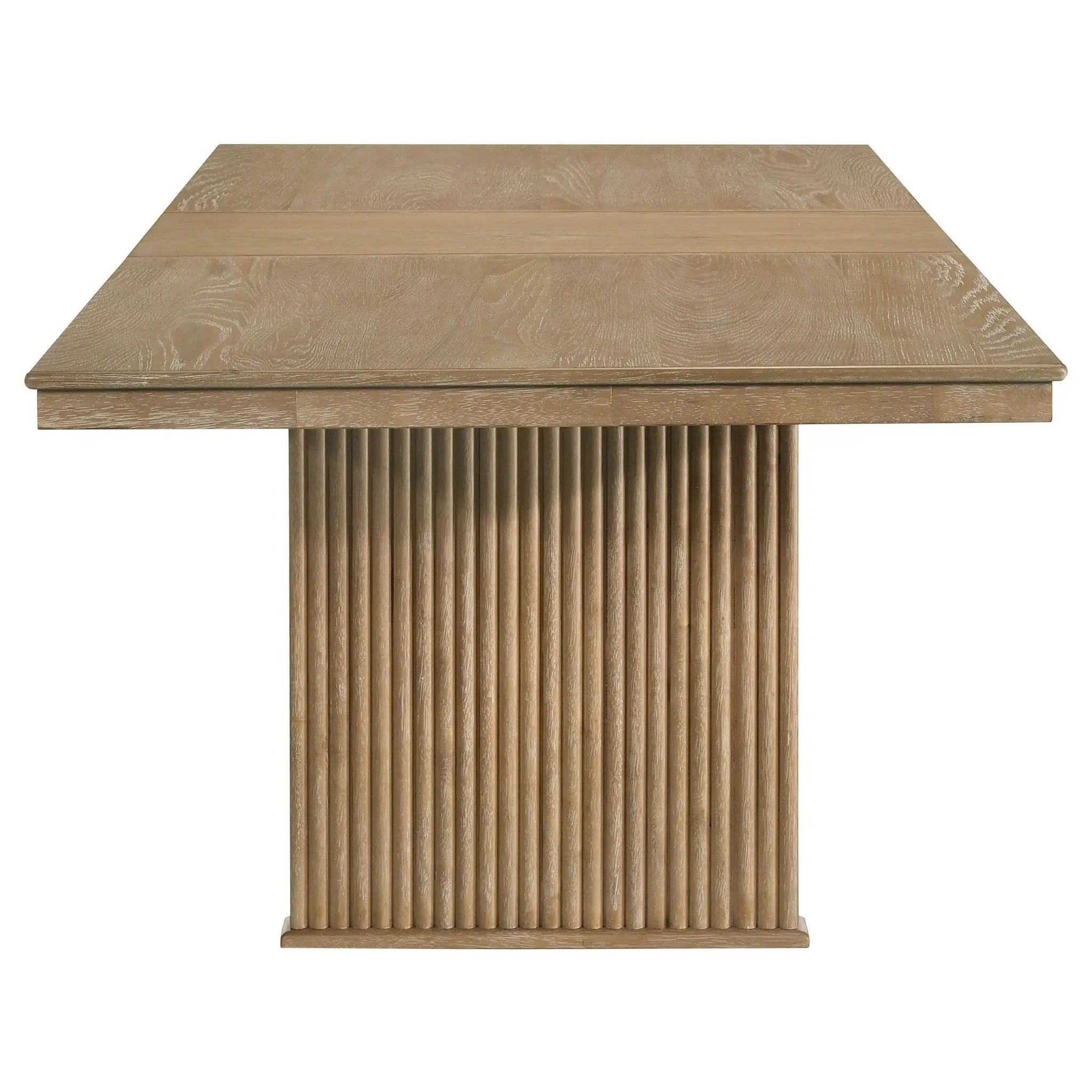 Adina 9-piece Extension Dining Set Distressed Light Brown by Unique Piece Furniture