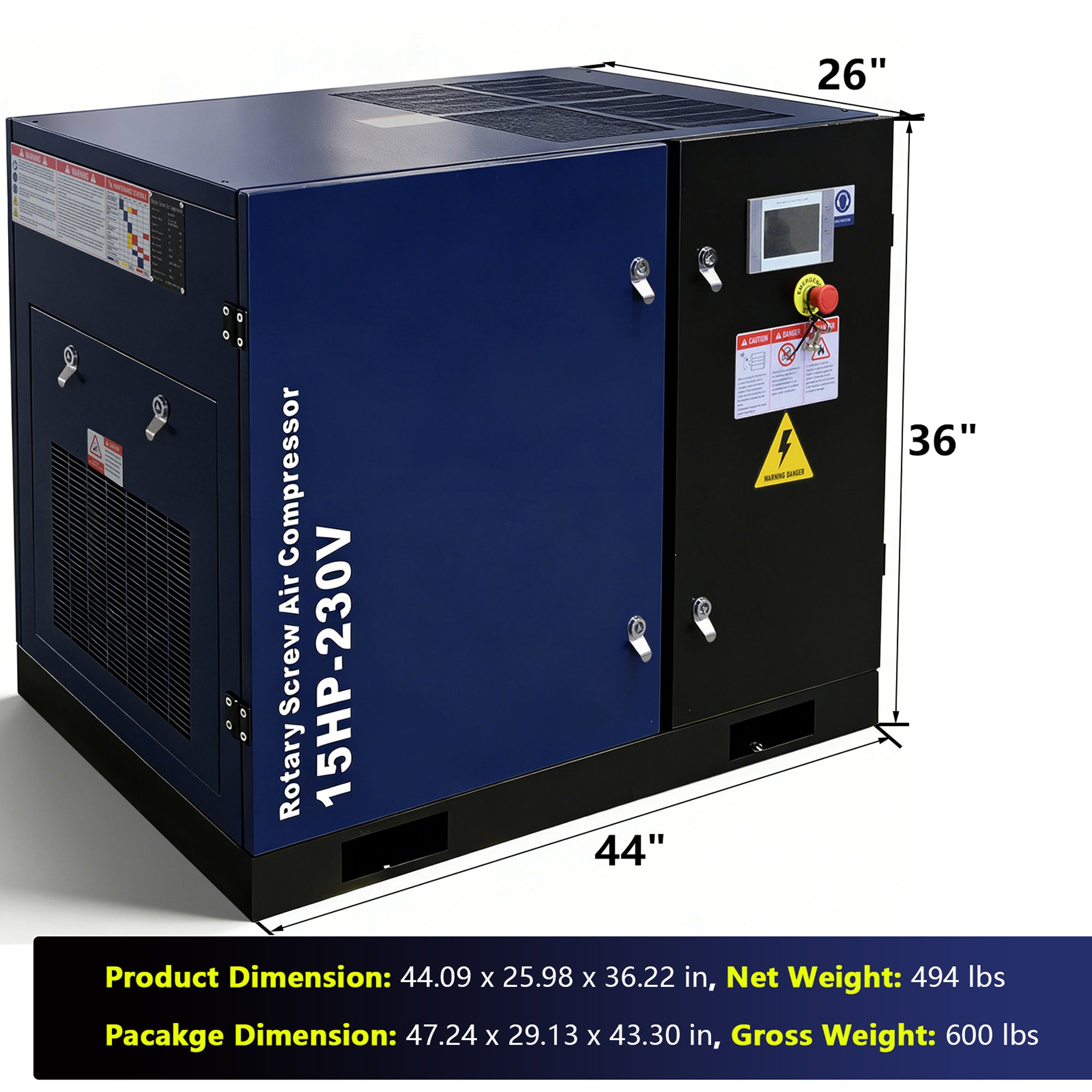 15HP Rotary Screw Air Compressor by HouseOfZazla