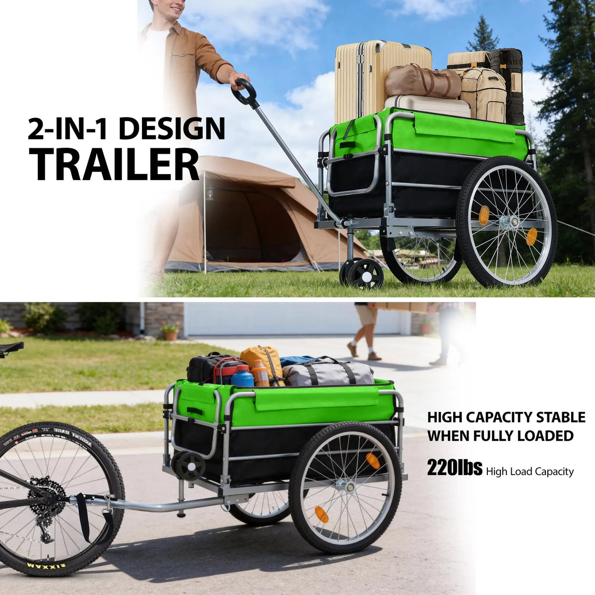 Heavy Duty Bike Cargo Trailer by HouseOfZazla