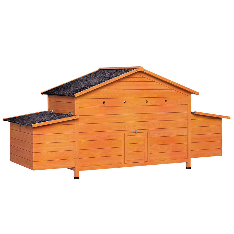 70" Large Wooden Chicken Coop with 2 Nesting Boxes by HouseOfZazla