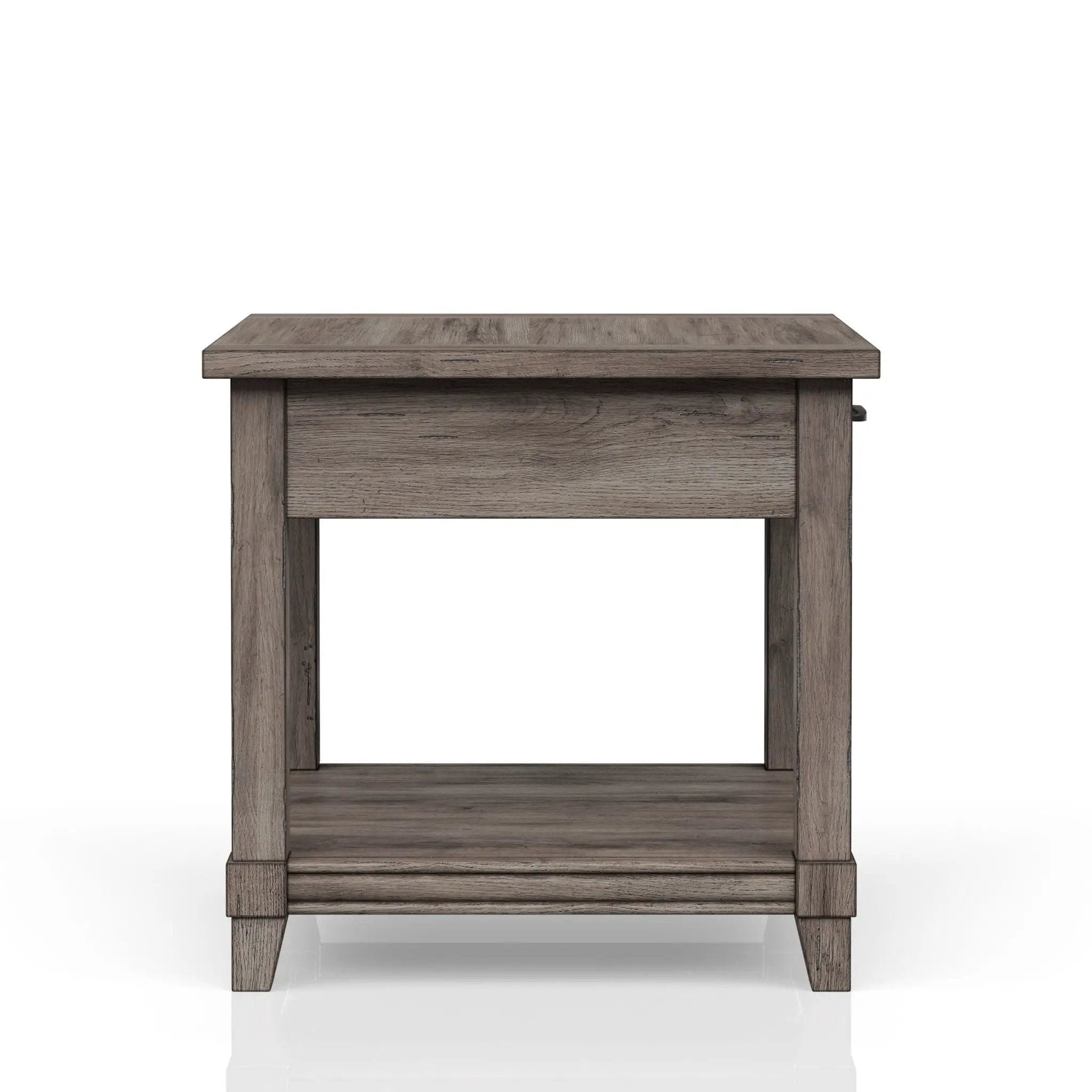 End Table With Storage Drawer Usn - Gray by Unique Piece Furniture