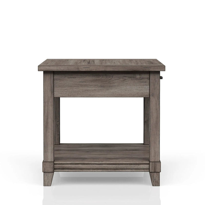 End Table With Storage Drawer Usn - Gray by Unique Piece Furniture