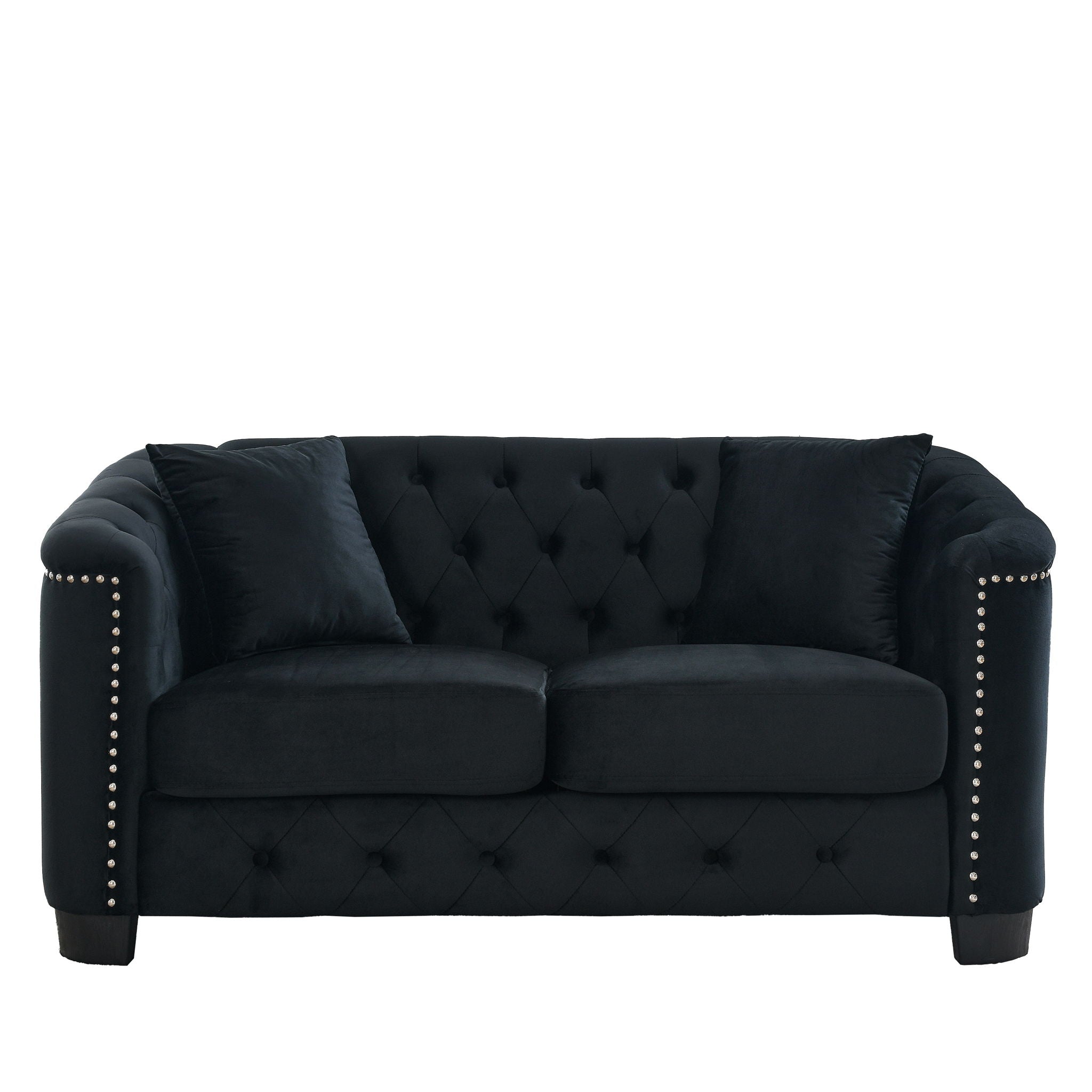 Modern Chesterfield Sofa With Tufted Backrest For Living Room by HouseOfZazla