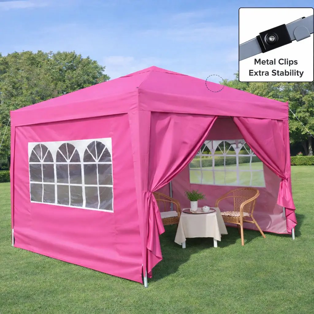 Outdoor 10x10 Ft Pop Up Gazebo Canopy Tent with Removable Sidewalls by HouseOfZazla