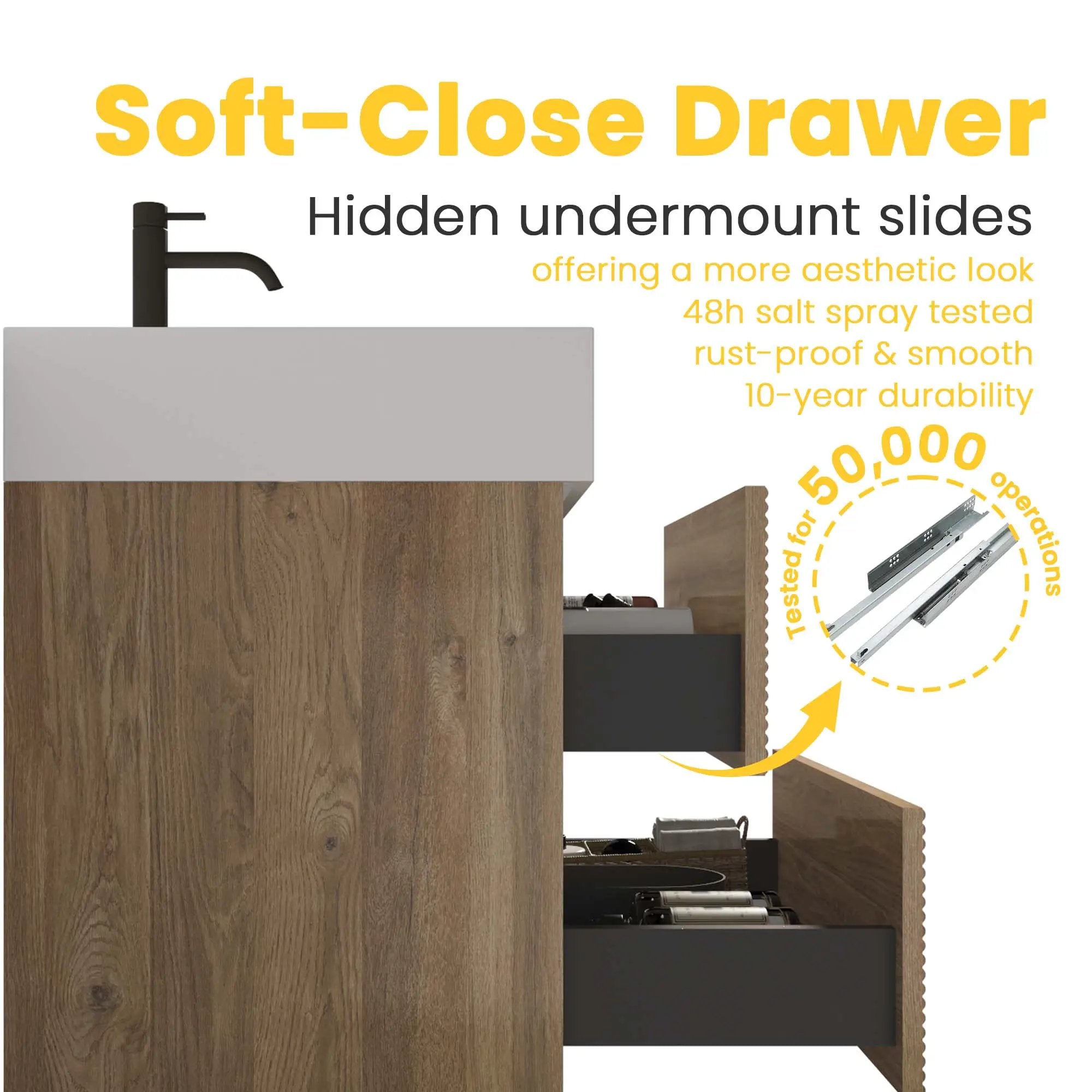 Grace 30 Rough Oak Wall-Mounted Bathroom Vanity by HouseOfZazla