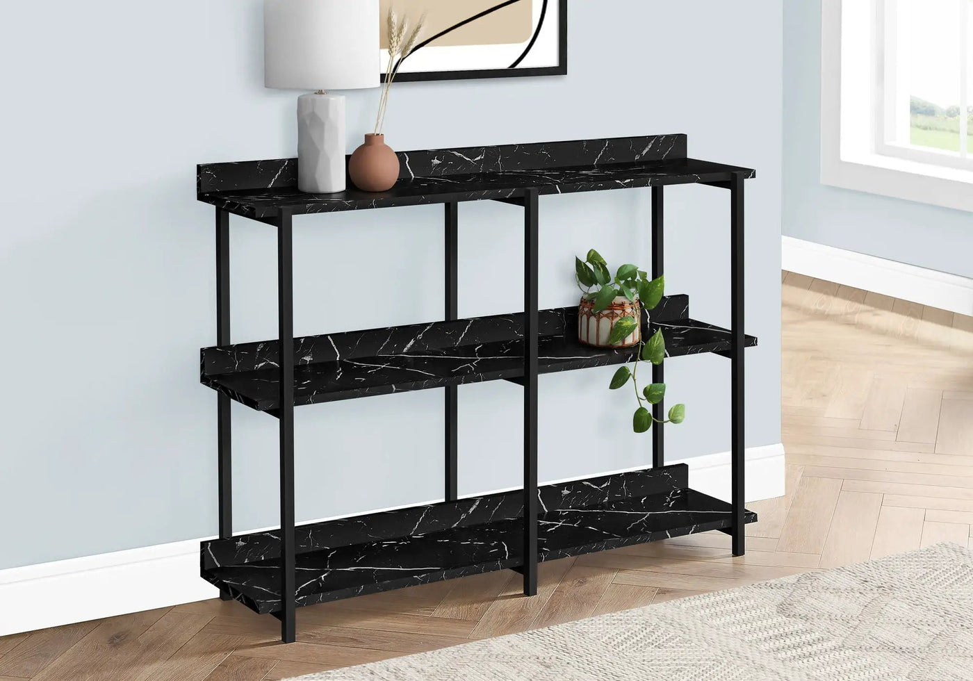 Accent Console Table For Entryway, Symmetrical Display by Unique Piece Furniture