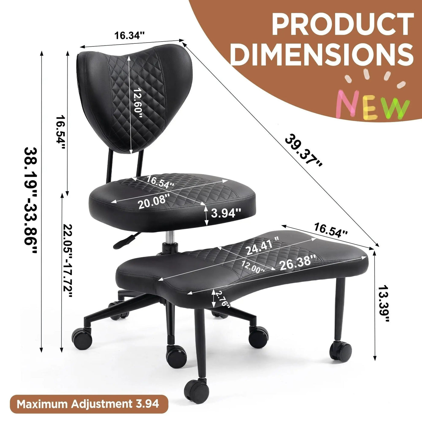 Multifunctional Ergonomic Meditation & Yoga Chair by HouseOfZazla
