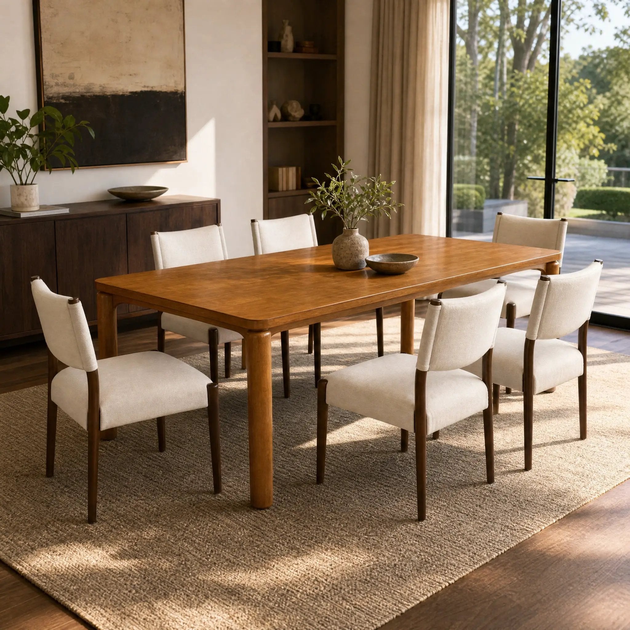 7-Piece Dining Table Set for 6 by HouseOfZazla