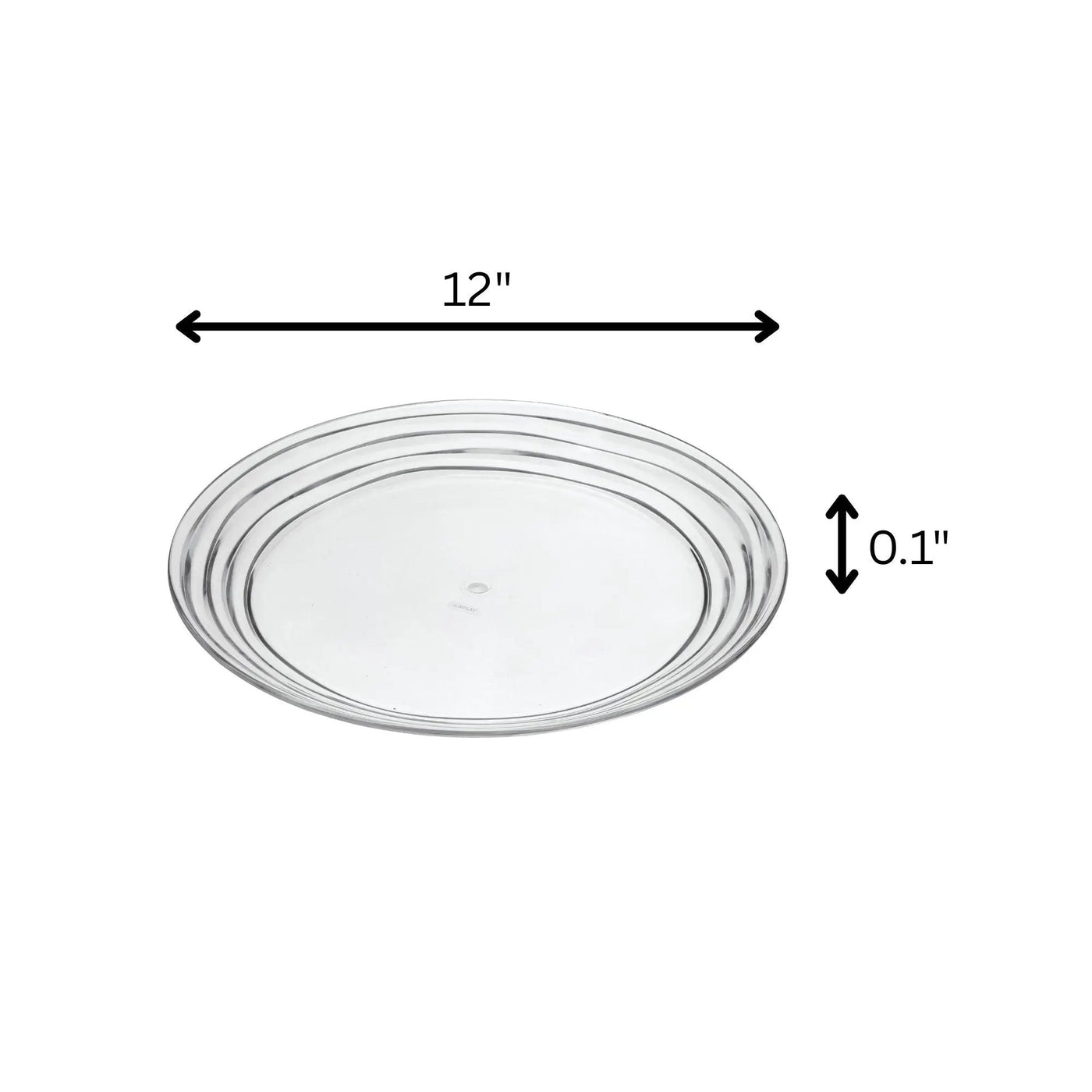 Designer Swirl Acrylic Dinner Plates (Set of 4) by HouseOfZazla