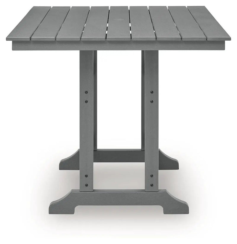 Sanctuary Beach - Square Counter Table With Umbrella Option - Dark Gray by Unique Piece Furniture